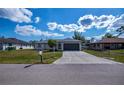 Inviting single-story home featuring a long driveway and a well-kept front yard at 17319 Terry Ave, Port Charlotte, FL 33948