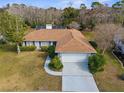 Lovely single-Gathering home with a spacious yard, mature trees, and a two-car garage at 8701 Braxton Dr, Hudson, FL 34667