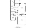 Detailed floorplan showcasing layout of the home, including living spaces and bedrooms at 692 Greenglen Ln, Palm Harbor, FL 34684