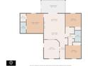 Detailed floor plan showcasing the layout of the home including 3 bedrooms and 2 bathrooms at 5106 Tanner Rd, Spring Hill, FL 34609