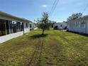 Spacious backyard showcasing lush greenery and mature trees at 14132 89Th Ave, Seminole, FL 33776
