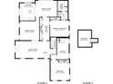 Floor plan of first and second floors showing layout of bedrooms, bathrooms, kitchen, and living room at 5114 N Branch Ave, Tampa, FL 33603