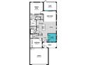 Detailed floorplan showcasing the layout of the home with designated areas for living, dining, and sleeping at 6206 Timberdale Ave, Wesley Chapel, FL 33545