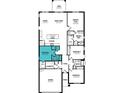 Detailed floor plan showcasing the layout of the home, including the bedrooms, bathrooms, and living spaces at 12352 49Th E St, Parrish, FL 34219