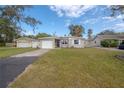 Well-maintained home with a green lawn, one-car garage, and American flag on display at 1773 Ezelle Ave, Largo, FL 33770