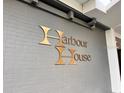 The building sign reading 'Harbour House' is shown at 2401 Bayshore Blvd # 101, Tampa, FL 33629
