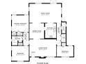 Detailed floor plan showcasing the layout of the home with labeled rooms and dimensions for each space at 1209 E Idlewild Ave, Tampa, FL 33604