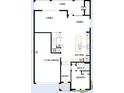 First floor layout showcases the kitchen, dining, Gathering, and a 3 car garage at 3404 S Omar Ave, Tampa, FL 33629