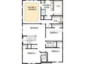 Second floor plan featuring owner's suite, retreat, three bedrooms and three bathrooms at 713 W West St, Tampa, FL 33603