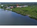 Waterfront property aerial view, showing the home's location at 109 Wateredge Ct, Safety Harbor, FL 34695