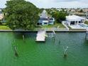 Private dock offering convenient waterfront access at 11600 7Th E St, Treasure Island, FL 33706