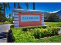 Bardmoor community entrance sign with lush landscaping at 8356 Candlewood Rd # 0, Seminole, FL 33777