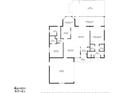 A detailed floor plan of a house showing the layout of rooms at 13135 Flotilla Ct, Brooksville, FL 34613