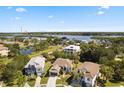 Wide shot of waterfront homes and community at 1005 Mizzen Ct, Tarpon Springs, FL 34689