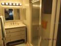 Clean bathroom with updated vanity and shower at 11203 Pembridge Ct # 1, Port Richey, FL 34668