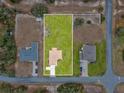 Aerial view showing home's location and lot size in residential area at 11314 Humber Rd, Weeki Wachee, FL 34614