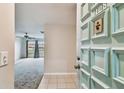 Condo entryway with view into living room at 2700 Bayshore Blvd # 3108, Dunedin, FL 34698