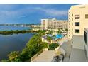 Relaxing condo pool area with waterfront views at 5915 Sea Ranch Dr # 501, Hudson, FL 34667