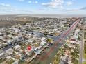 Aerial view showing home's location and waterfront access at 4225 Carlos Ct, Hernando Beach, FL 34607