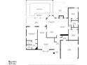 One-story house floor plan with pool and screened patio at 5371 Joyner Ave, Spring Hill, FL 34608