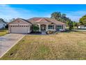Property features a pool, screened patio, and large backyard at 4061 Montano Ave, Spring Hill, FL 34609