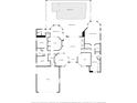 Detailed floor plan showcasing the layout of this charming home, including the pool area at 9091 Alexandria Dr, Weeki Wachee, FL 34613