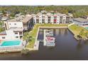 Condo community with boat docks, pool, and serene waterfront views at 5640 Ferguson Ct # 2208, New Port Richey, FL 34652
