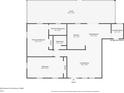 Detailed floor plan layout showcasing the room dimensions and layout of this home at 8225 Channel Dr, Port Richey, FL 34668