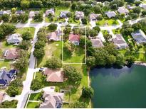 Property location shown from above, near a lake at 623 147Th E St, Bradenton, FL 34212