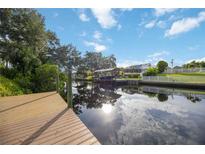 Private dock offers scenic waterfront views at 4532 Shark Dr, Bradenton, FL 34208