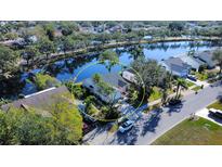 Aerial view of single-Gathering home with lake access at 603 47Th E St, Bradenton, FL 34208