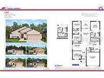 Two-story house with a two-car garage and a well-maintained lawn at 2671 Averland Loop, North Port, FL 34287
