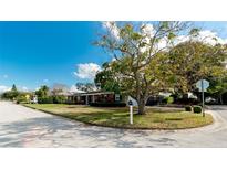 Ranch style home with a large front yard and mature trees at 5415 8Th Avenue W Dr, Bradenton, FL 34209