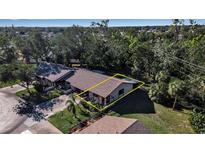 Aerial view of a condo community showing a single unit with private parking at 6115 Twig Cir # 6D, Bradenton, FL 34209