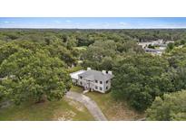 Aerial view of a grand two-story home with a large yard and tree-lined surroundings at 1001 Edgemont Pl, Brandon, FL 33511