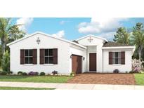 One-story home with brown roof, white walls, and brown accents at 14517 Coastal Woodland Ln, Parrish, FL 34219