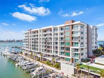 Luxury waterfront condo building with resort-style amenities and boat slips at 920 N Osceola Ave # 604, Clearwater, FL 33755