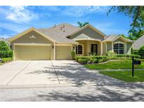 Two-story house with three-car garage and landscaped yard at 806 Red Ash Ct, Seffner, FL 33584