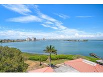 Stunning aerial view showcasing waterfront property with panoramic water views at 6218 Palma Del Mar S Blvd # 606, St Petersburg, FL 33715