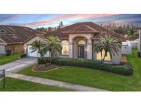 Attractive single-story home with a well-manicured lawn at 18518 Avocet Dr, Lutz, FL 33558