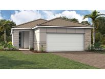 One-story home with a two-car garage and attractive landscaping at 11170 Livewell Ct, Venice, FL 34293