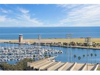 Aerial view of the marina and waterfront at 175 2Nd S St # P-08, St Petersburg, FL 33701