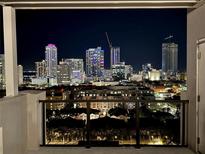 Night cityscape view from balcony with skyline at 226 5Th N Ave # 1502, St Petersburg, FL 33701