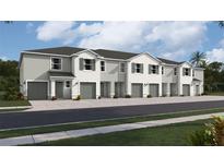 Modern 3-unit townhome development with 2-car garages at 1540 Hammer Pl, Largo, FL 33774