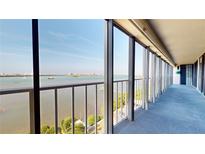 Spacious balcony boasting stunning water and city views at 500 N Osceola Ave # 406, Clearwater, FL 33755