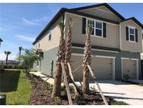 Two-story house with attached garage and landscaping at 9143 Hillcroft Dr, Riverview, FL 33578