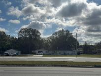 Ranch-style home with a spacious yard, located on a busy road at 17048 State Road 54, Lutz, FL 33558
