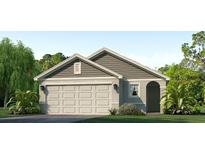 One-story home with two-car garage and landscaped lawn at 17291 Whiskey Creek Trl, Parrish, FL 34219