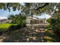 House exterior showcasing a large front yard and driveway at 3212 W Arch St, Tampa, FL 33607