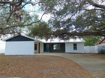 Newly renovated home with a modern exterior and driveway at 214 W 109Th Ave, Tampa, FL 33612